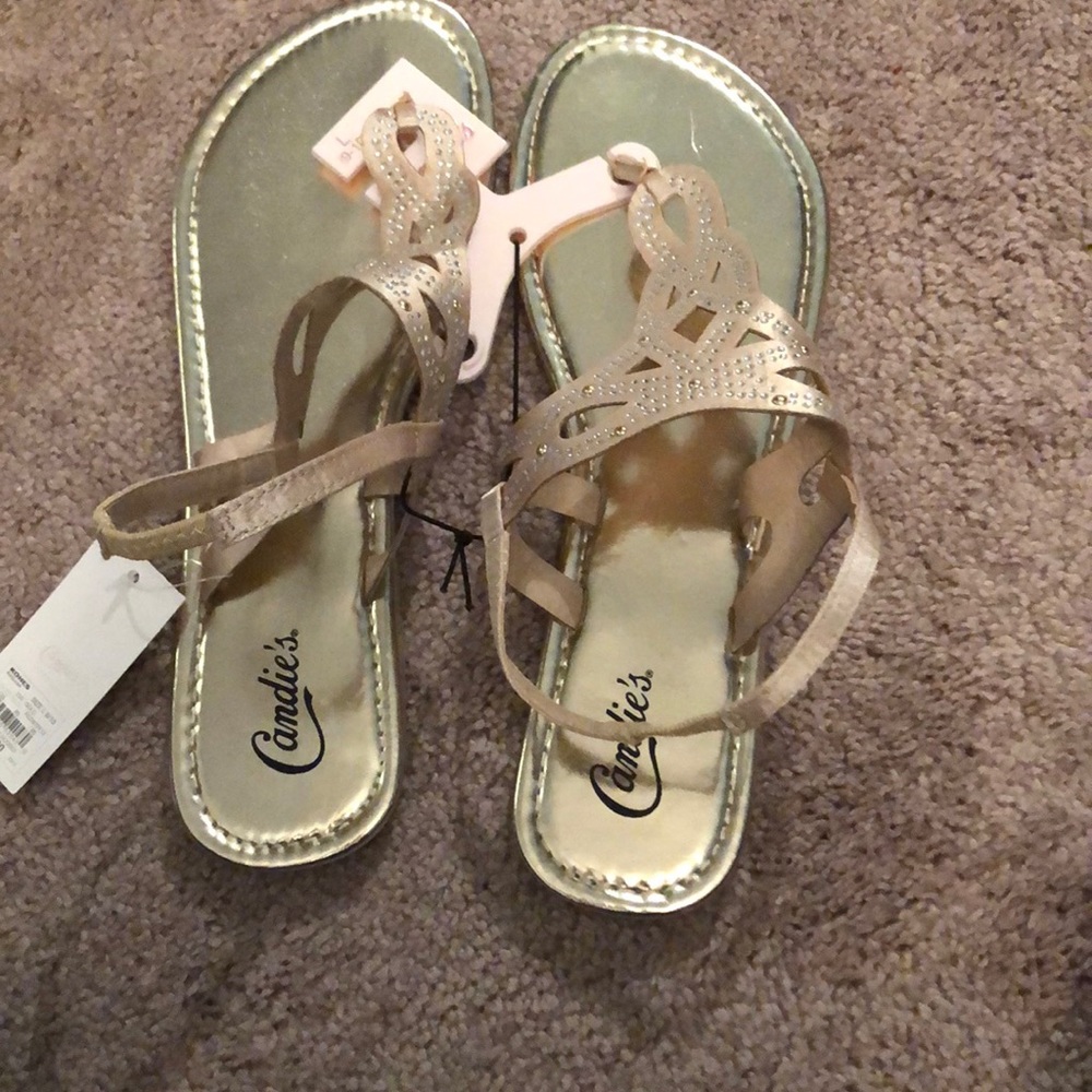 Gold sandals